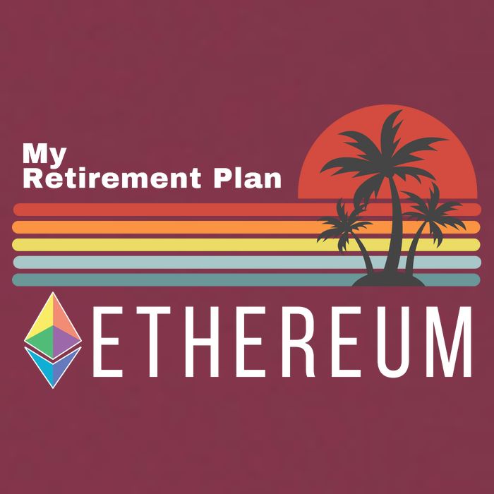 Ethereum, My Retirement Plan, Blockchain, ETH Crypto, HODL ETH 16oz Travel Tumbler