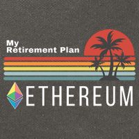 Ethereum, My Retirement Plan, Blockchain, ETH Crypto, HODL ETH Cotton Canvas Backpack