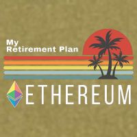 Ethereum, My Retirement Plan, Blockchain, ETH Crypto, HODL ETH Garment-Dyed Women's Muscle Tee