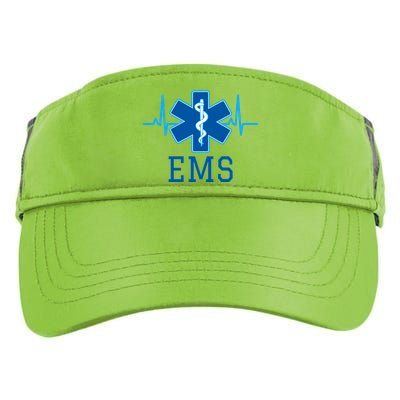 EMS Emergency Medical Services Pulse Logo Adult Drive Performance Visor