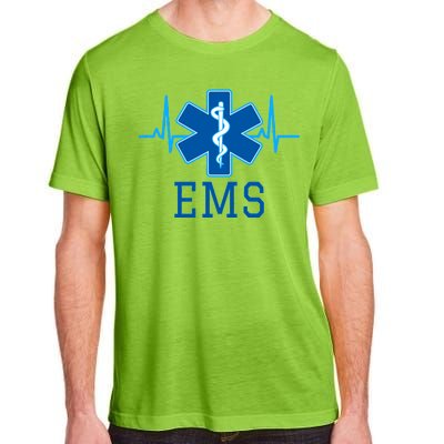 EMS Emergency Medical Services Pulse Logo Adult ChromaSoft Performance T-Shirt