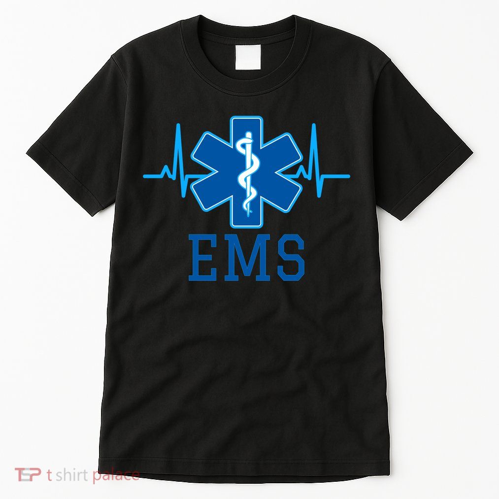 EMS Emergency Medical Services Pulse Logo Tall T-Shirt