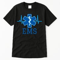 EMS Emergency Medical Services Pulse Logo Tall T-Shirt