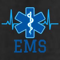 EMS Emergency Medical Services Pulse Logo Adult Drive Performance Visor