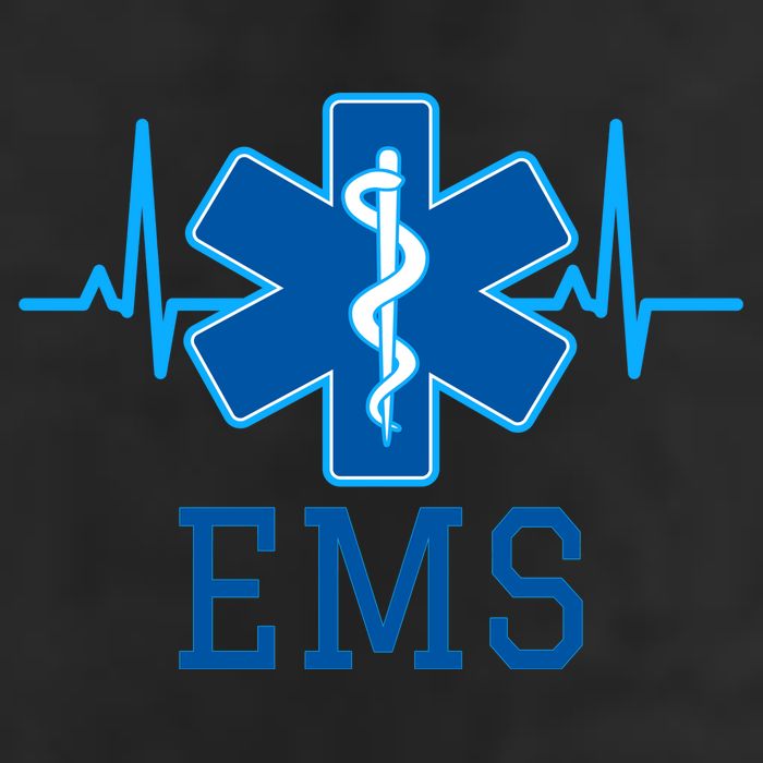 EMS Emergency Medical Services Pulse Logo Adult Drive Performance Visor