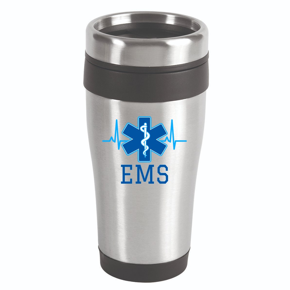 EMS Emergency Medical Services Pulse Logo 16oz Travel Tumbler