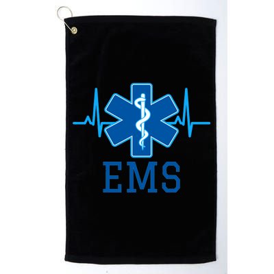 EMS Emergency Medical Services Pulse Logo Platinum Collection Golf Towel