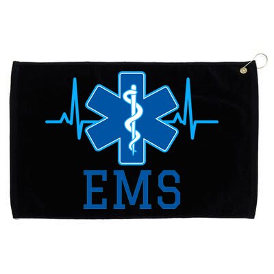 EMS Emergency Medical Services Pulse Logo Grommeted Golf Towel