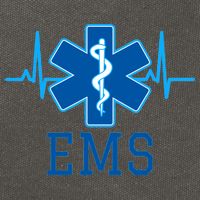 EMS Emergency Medical Services Pulse Logo Cotton Canvas Backpack