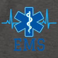 EMS Emergency Medical Services Pulse Logo Vector Backpack