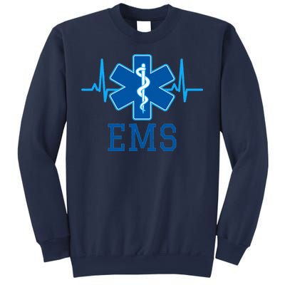 EMS Emergency Medical Services Pulse Logo Sweatshirt