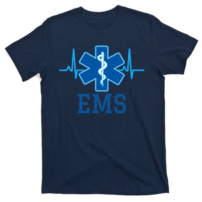 EMS Emergency Medical Services Pulse Logo T-Shirt