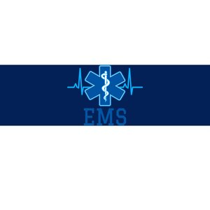 EMS Emergency Medical Services Pulse Logo Bumper Sticker