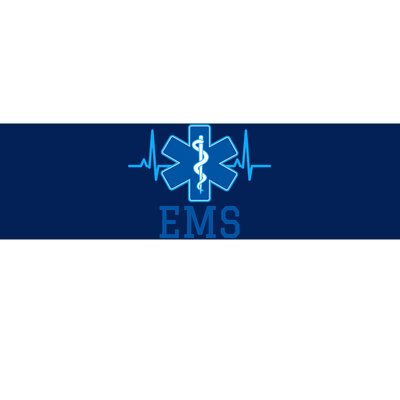 EMS Emergency Medical Services Pulse Logo Bumper Sticker