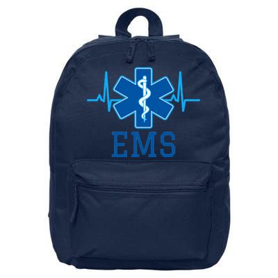 EMS Emergency Medical Services Pulse Logo 16 in Basic Backpack