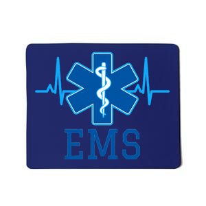 EMS Emergency Medical Services Pulse Logo Mousepad