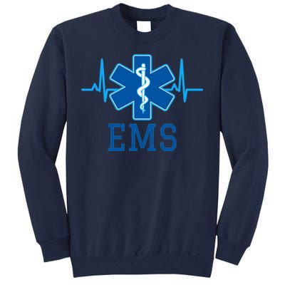 EMS Emergency Medical Services Pulse Logo Tall Sweatshirt