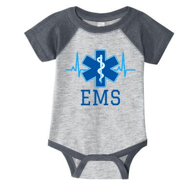 EMS Emergency Medical Services Pulse Logo Infant Baby Jersey Bodysuit