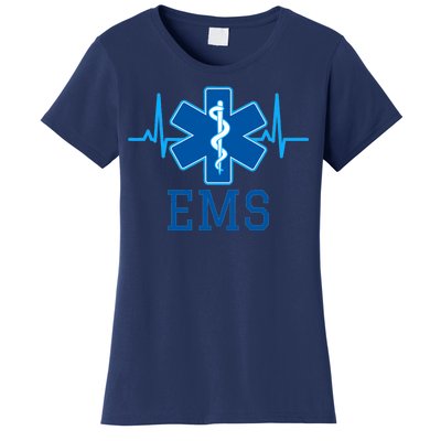 EMS Emergency Medical Services Pulse Logo Women's T-Shirt