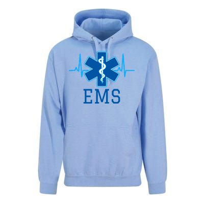 EMS Emergency Medical Services Pulse Logo Unisex Surf Hoodie