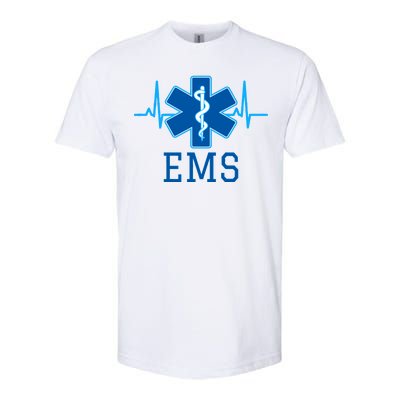 EMS Emergency Medical Services Pulse Logo Softstyle CVC T-Shirt