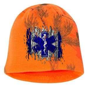 EMS Emergency Medical Services Ripped Torn Flag Kati - Camo Knit Beanie