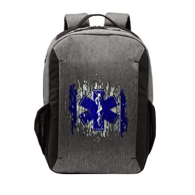 EMS Emergency Medical Services Ripped Torn Flag Vector Backpack