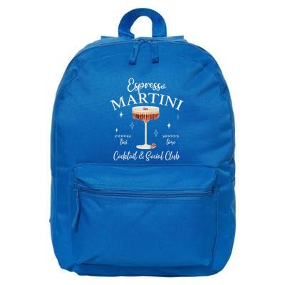 Espresso Martini Social Club Drinking 16 in Basic Backpack