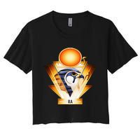 Egyptian Mythology Sun God Ra Women's Crop Top Tee