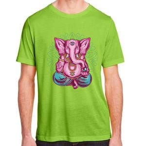 Elephant Meditation Spiritual Buddhism Yoga Zen Namaste Funny Gift Adult ChromaSoft Performance T-Shirt