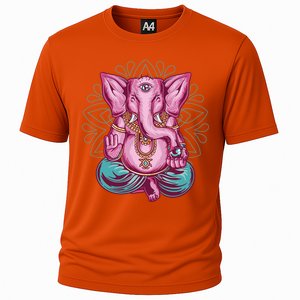 Elephant Meditation Spiritual Buddhism Yoga Zen Namaste Funny Gift Cooling Performance Crew T-Shirt