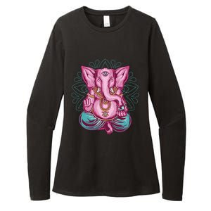 Elephant Meditation Spiritual Buddhism Yoga Zen Namaste Funny Gift Womens CVC Long Sleeve Shirt