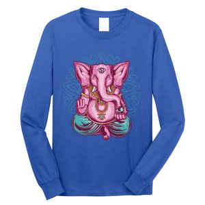 Elephant Meditation Spiritual Buddhism Yoga Zen Namaste Funny Gift Long Sleeve Shirt