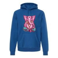 Elephant Meditation Spiritual Buddhism Yoga Zen Namaste Funny Gift Premium Hoodie