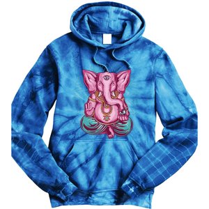 Elephant Meditation Spiritual Buddhism Yoga Zen Namaste Funny Gift Tie Dye Hoodie