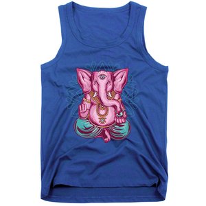 Elephant Meditation Spiritual Buddhism Yoga Zen Namaste Funny Gift Tank Top