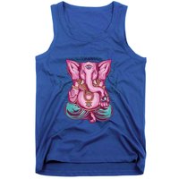 Elephant Meditation Spiritual Buddhism Yoga Zen Namaste Funny Gift Tank Top