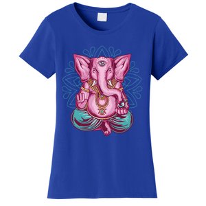 Elephant Meditation Spiritual Buddhism Yoga Zen Namaste Funny Gift Women's T-Shirt