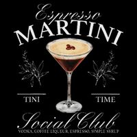 Espresso Martini Social Club Drinking Cocktail Bachelorette 16 in Basic Backpack