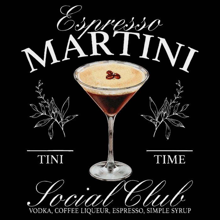 Espresso Martini Social Club Drinking Cocktail Bachelorette 16 in Basic Backpack