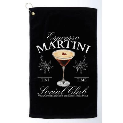 Espresso Martini Social Club Drinking Cocktail Bachelorette Golf Towel