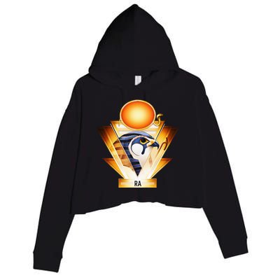 Egyptian Mythology Sun God Ra Crop Fleece Hoodie