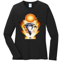 Egyptian Mythology Sun God Ra Ladies Long Sleeve Shirt