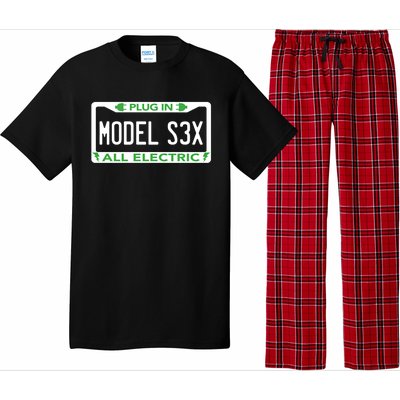 Electric Model Sex Car Funny Green Energy Earth Day Planet Gift Pajama Set