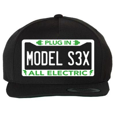 Electric Model Sex Car Funny Green Energy Earth Day Planet Gift Wool Snapback Cap