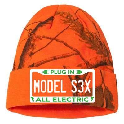 Electric Model Sex Car Funny Green Energy Earth Day Planet Gift Kati Licensed 12" Camo Beanie