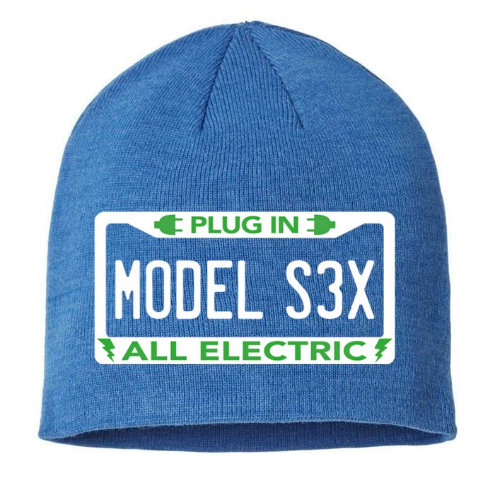 Electric Model Sex Car Funny Green Energy Earth Day Planet Gift Sustainable Beanie