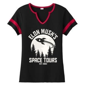 Elon Musk's Space Tours Est 2003 Ladies Halftime Notch Neck Tee