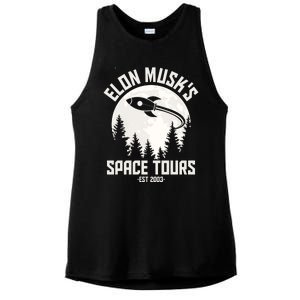 Elon Musk's Space Tours Est 2003 Ladies PosiCharge Tri-Blend Wicking Tank