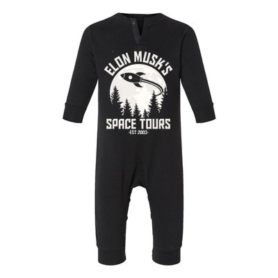 Elon Musk's Space Tours Est 2003 Infant Fleece One Piece